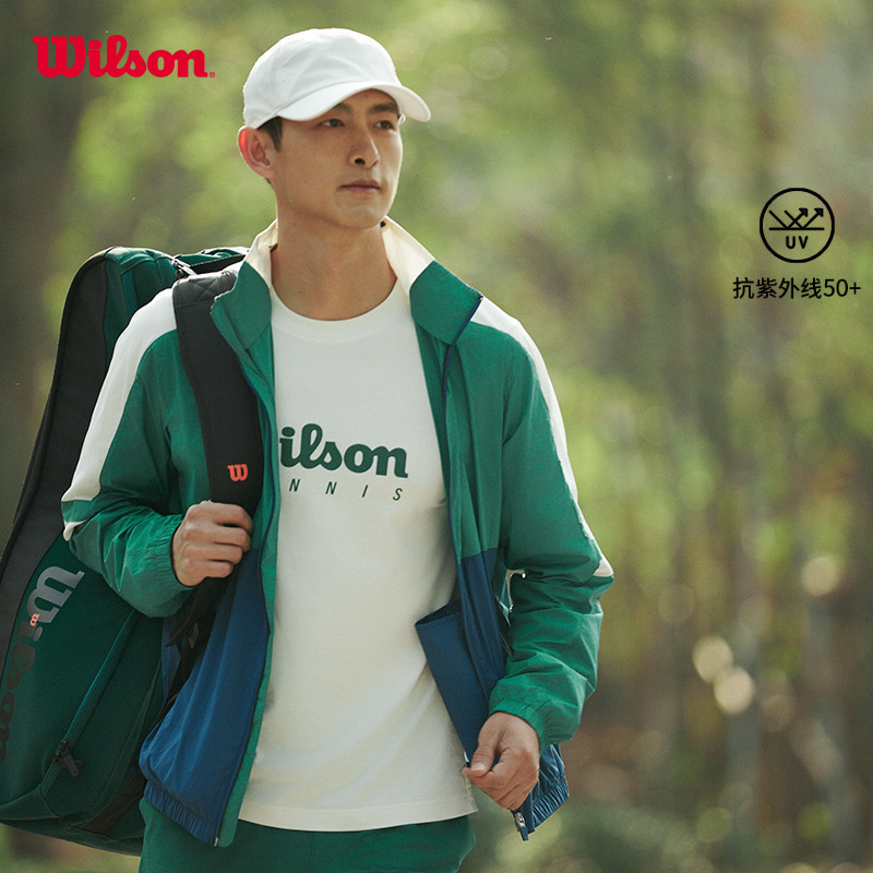 Wilson威尔胜官方24年夏季新款男士SERVE UP运动网球防晒梭织外套 运动服/休闲服装 运动茄克/外套 原图主图