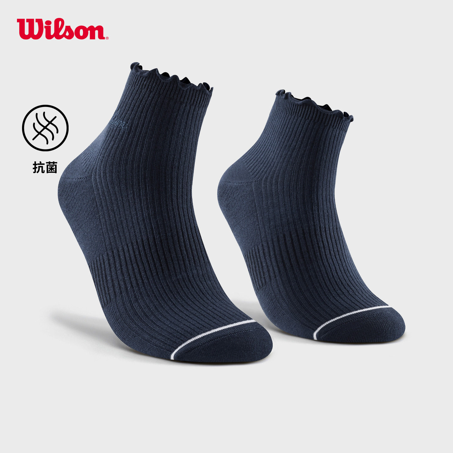 Wilson网球运动低腰袜图片