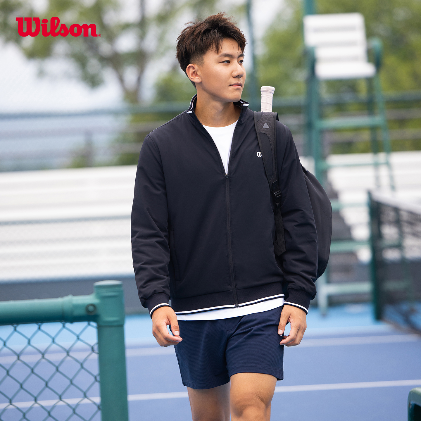 Wilson威尔胜飞织拼接防泼水