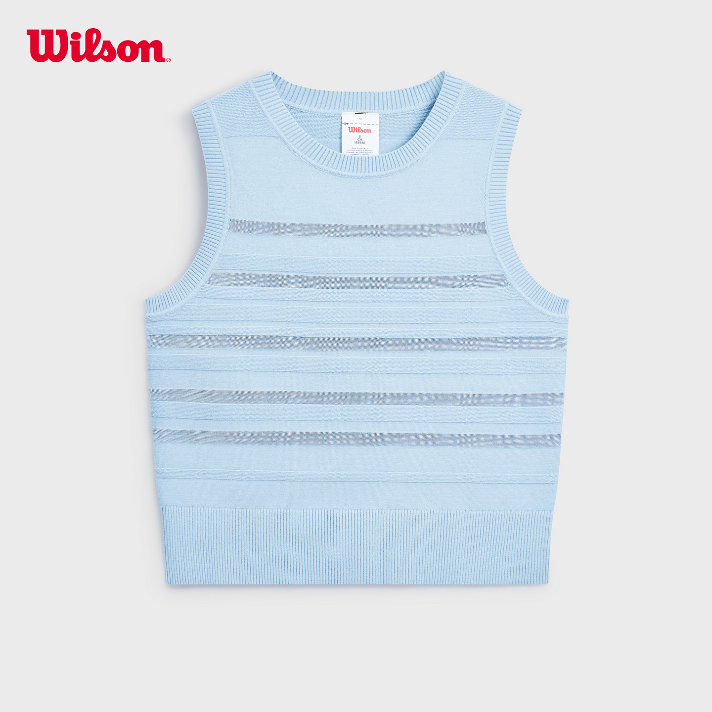Wilson威尔胜26年夏季女士轻量修身透气弹力百搭网球运动针织背心