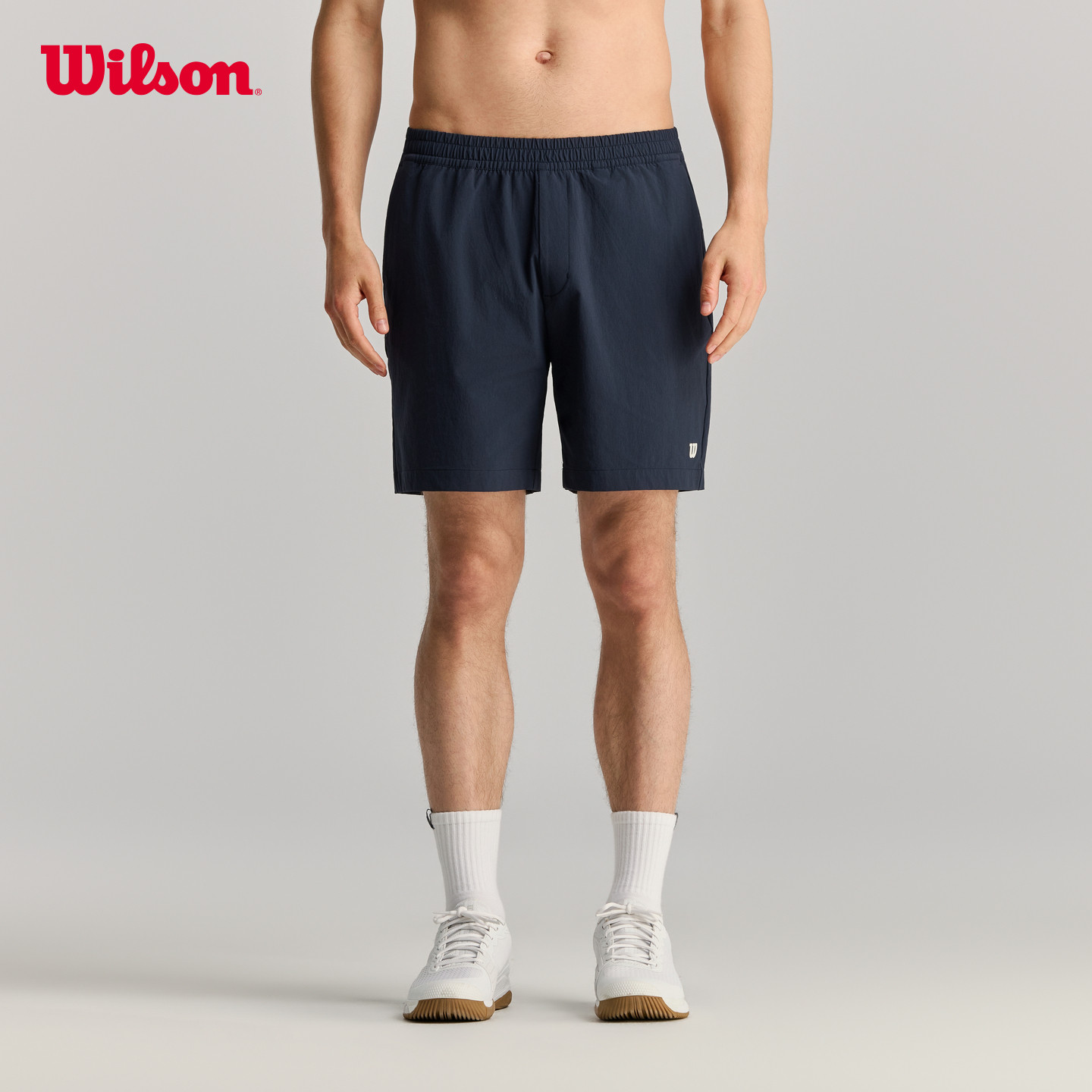 Wilson威尔胜26夏季新款男士防泼水宽松舒适弹力网球运动梭织短裤