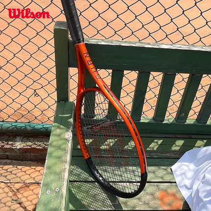 Wilson威尔胜官方全碳素一体成人单人专业比赛训练网球拍BURN V5