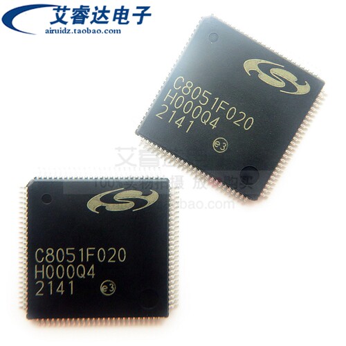 原装 C8051F020-GQR 贴片LQFP100 混合信号64kb单片机的ISP闪光