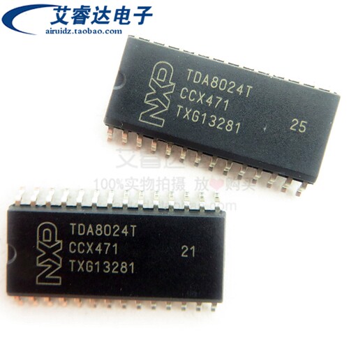NXP原装 TDA8024T/C1 丝印TDA8024T 封装SOP28 卡接口控制器芯片