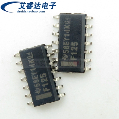 全新原装 SN74F125DR 丝印 F125 SOP14 贴片 3.9mm 逻辑芯片