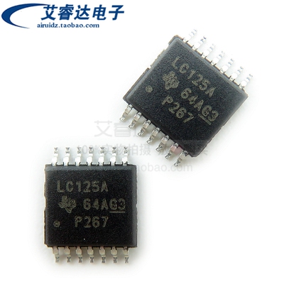 全新原装SN74LVC125APWR 丝印LC125A  TSSOP14 四缓冲线路驱动器