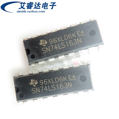 全新国产 SN74LS163N 直插 DIP16 四位二进制同步计数器芯片 IC