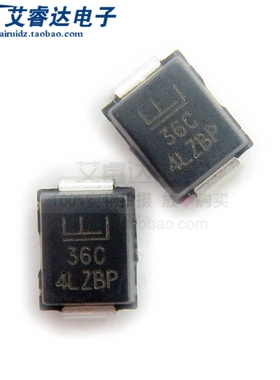 全新力特原装P6SMB36CA 丝印36C 封装SMB(DO-214AA)静电浪涌保护