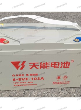 天能6-EVF-103A/H牵引动力汽车巡逻车观光车托盘车电瓶12V103AH