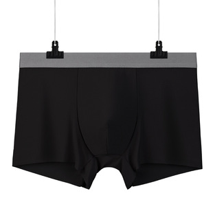 品牌代理男士内裤一片式冰丝超薄透气无痕棉裆中腰裤头夏厂家批发