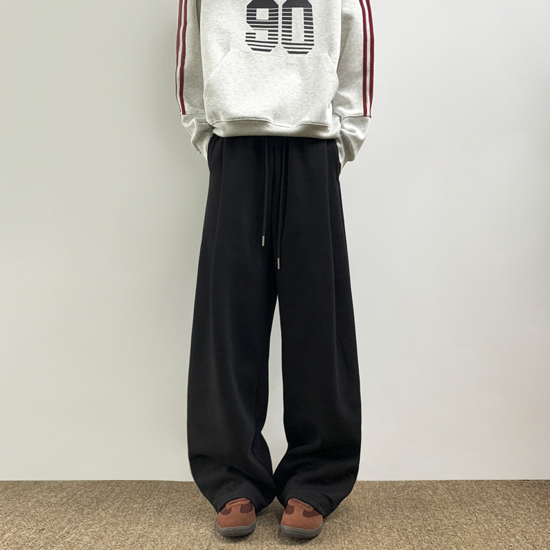 美式重磅设计感卫裤男秋冬潮牌宽松直筒运动休闲裤D593/P55,男装休闲裤,星座206（原A221）