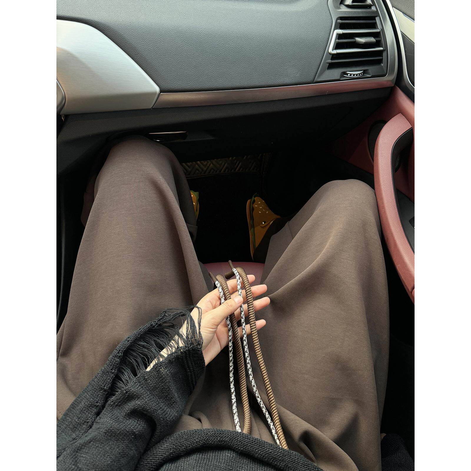 秋冬复古宽松垂感阔腿休闲裤cleanfit简约宽松卫裤男女D589/P60,男装休闲裤,星座206（原A221）
