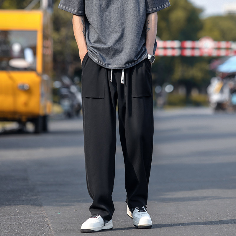 2026夏季薄款男士休闲长裤秋季潮牌速干男运动裤冰丝男裤D511/P40,女装休闲裤,星座206（原A221）