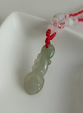清库存捡漏 天然翡翠玉油青冰种玉兰花秀气玉吊坠玉挂件绑绳子