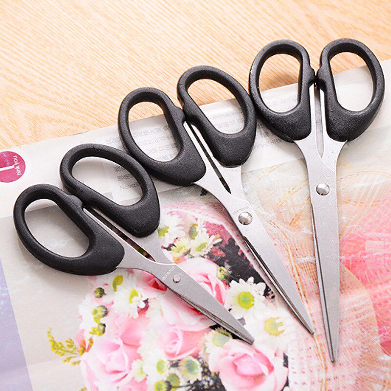 사무실 가위 학생 DIY 종이 가위 홈 주방 스테인레스 스틸 가위 어린이 수제 작은 가위 선물