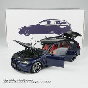 MINICHAMPS迷你切 1/18 宝马M3 TOURING 2024 蓝色 合金全开模型