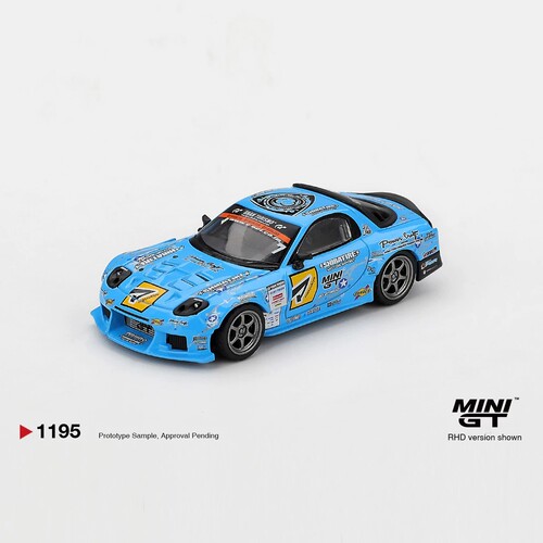 1/64 MINIGT 马自达RX7 蓝色 合金模型 MGT1195