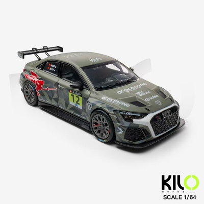 [预售]1/64 KILO 奥迪RS3 LMS TCR 达尔文 合金 9.7截单