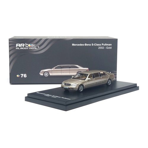 1/64 AR 梅赛德斯奔驰S Class Pullman 2002 金 合金模型