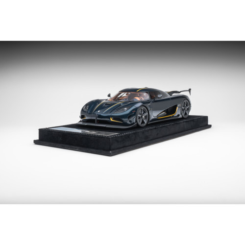 1/18 HH Model 柯尼塞格Agera RS 蓝碳金条纹 树脂封闭模型