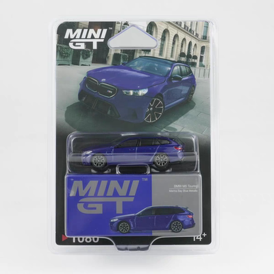 MINIGT 1/64 宝马G99M5旅行 深蓝 挂卡 合金封闭模型