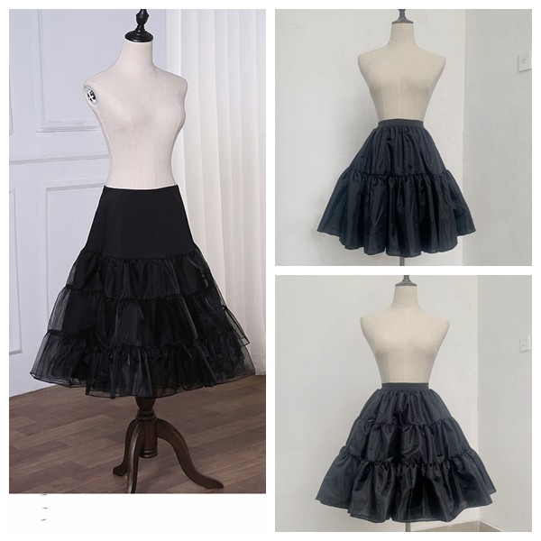 裙撑lolita两层纱洛丽塔纱裙微蓬暴力软纱无骨衬裙云朵撑棉花糖