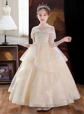 儿童洛丽塔Lolita礼服公主裙裙撑花童主持人女童演出服内衬衬裙