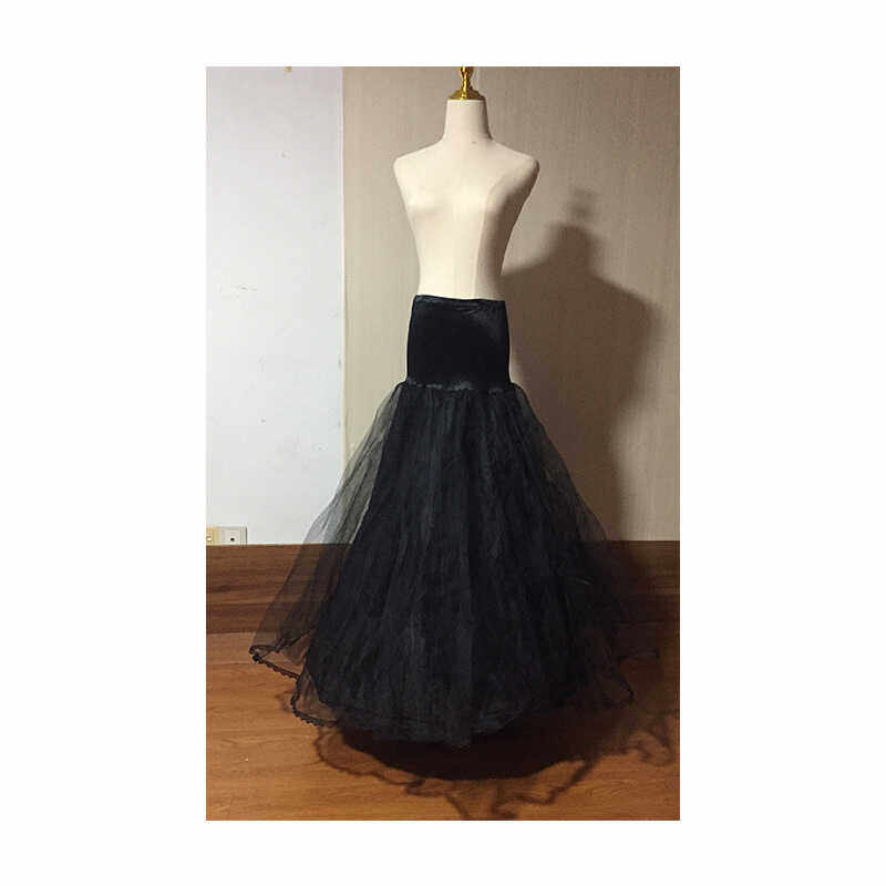婚纱礼服裙撑晚礼服鱼尾蓬蓬裙可拆卸双层纱鱼骨钢圈内衬