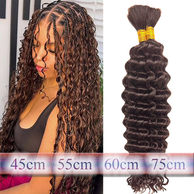 Bohemian boho braids发把deep wave bulk hair化纤高温丝假发