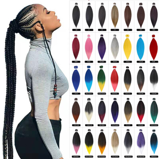 EZ大辫子pre stretched easy braid 低温丝蓬松非洲脏辫热水定型