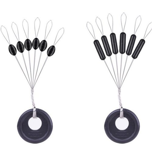 钓鱼超紧硅胶太空豆特级优质橡胶100组散装橄榄形型渔具小号配件