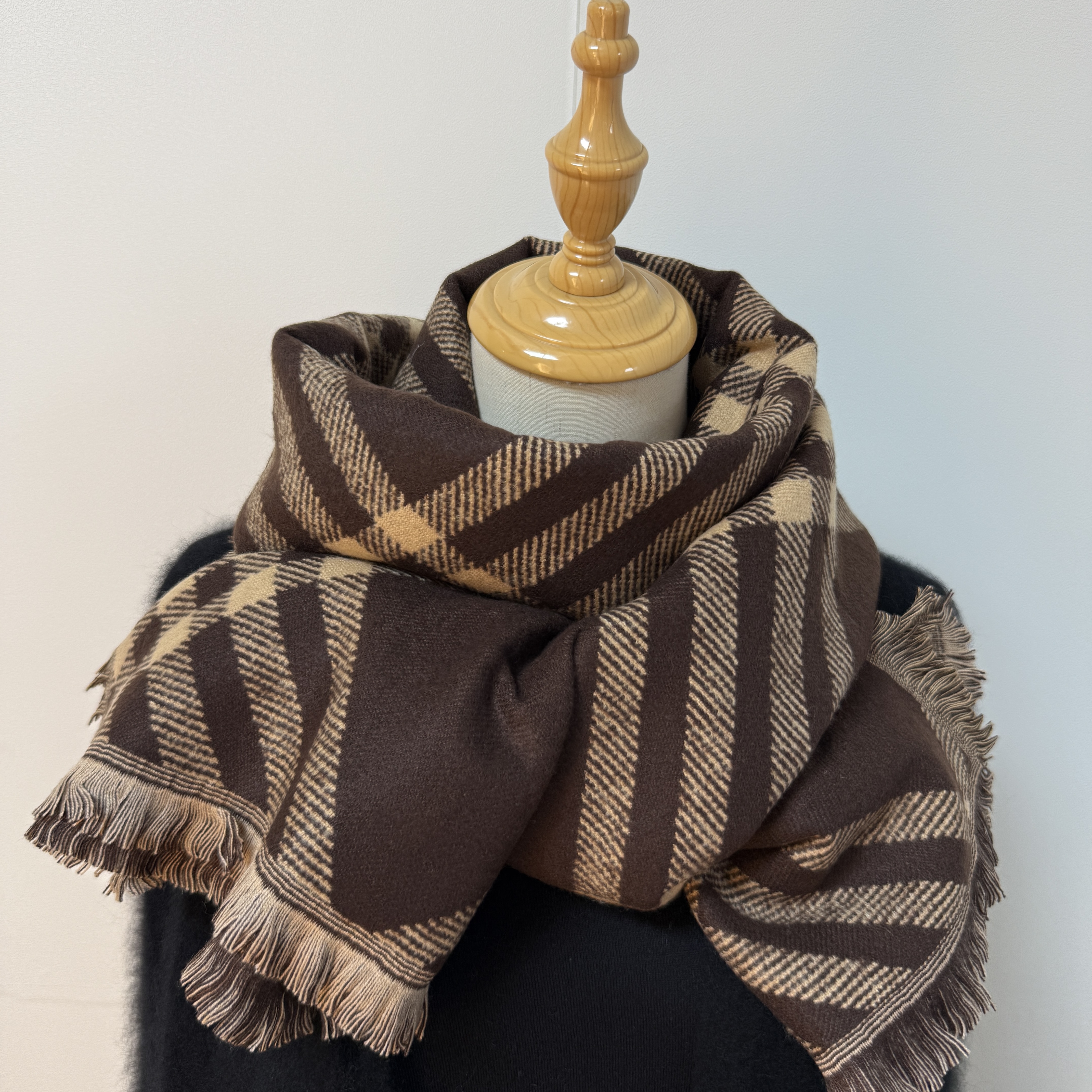 经典再现经典B家格子围巾