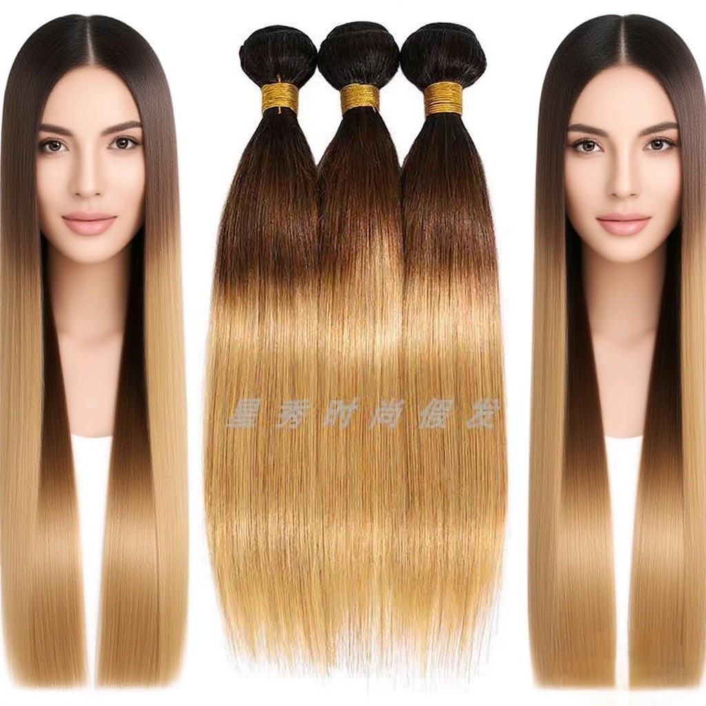 纯真人发彩色头发9A brazilian human hair bundles extensions