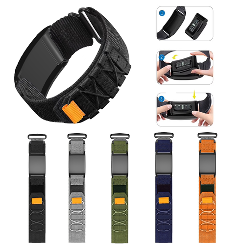 适用whoop watch手表带Whoop 4.0手环轨道工装尼龙魔术贴腕带
