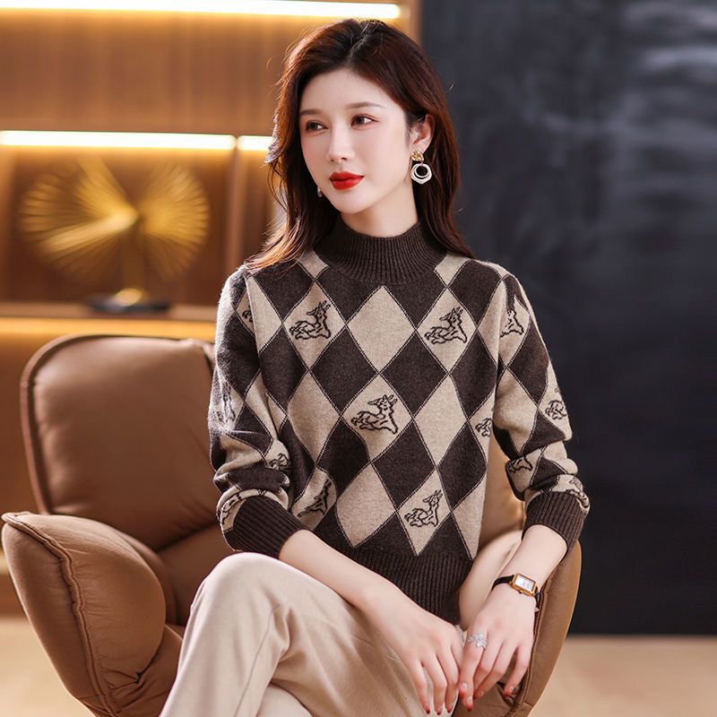 濮院深圳南油大朗不起球内搭毛衣针织打底衫女秋冬广州十三行高端