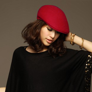 复古羊毛呢曼哈顿贝雷帽女画家帽