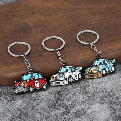 锌合金创意汽车钥匙扣保时捷911大众T1MINI赛车活动钥匙链小礼品