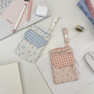 护士笔袋翻盖大容量插口袋笔袋双层加厚多功能帆布笔袋笔