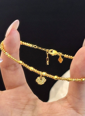 小红书爆款爆闪碎冰冰小祥云锁包手链新中式复古手环配饰一件代发