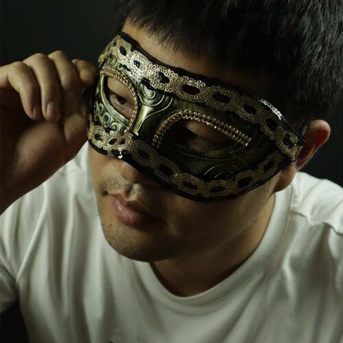 舞会宠儿金色复古威尼斯面具假面
