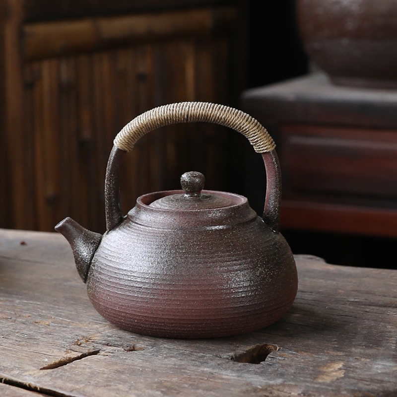 小提梁陶壶砂铫壶工夫茶烧水壶