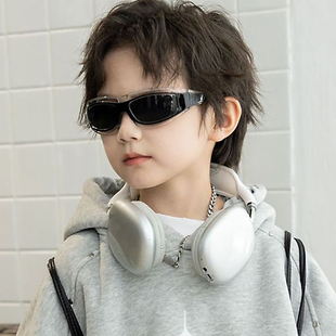 儿童炫酷未来科技眼镜感朋克摇滚街头墨镜舞台街拍太阳眼镜