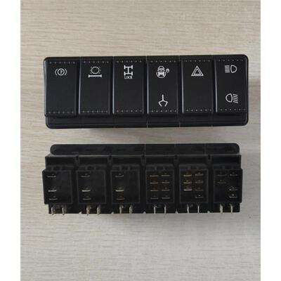 新源胶轮式挖掘机C75W B70S B75S挖机驾驶室侧边六联翘板开关单个