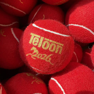 TELOON天龙马年限定生肖网球红色纪念生日伴手礼品2粒装网球周边