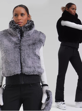 gsousnow滑雪背心马甲女时尚户外抗寒加厚保暖防风运动外套上衣潮