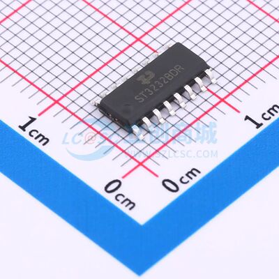 3V至5.5V 250kbps RS-232收发器 ST3232BDR SOP-16 RS232芯片 全