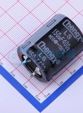 LS157M400O30RR0VH2SP0 插件,D25xL30mm 牛角型电解电容 全新原装