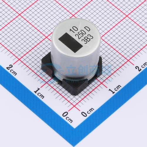 全新原装 EDH106M250A9RAA SMD,D12.5xL14mm 贴片型铝电解电容 正