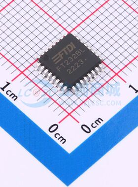 FT232BL/BQ USB UART IC 版本2.2 FT232BL-TRAY LQFP-32(7x7) USB