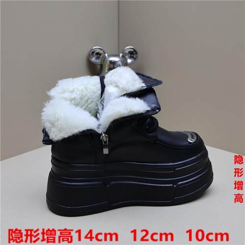 vviaa增高14cm羊毛雪地靴